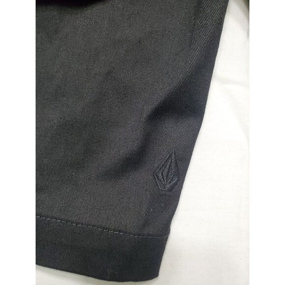 Volcom VMonty Men's Chino Shorts Size 30 Black Stretch Preppy Classic Black Surf - Picture 6 of 11